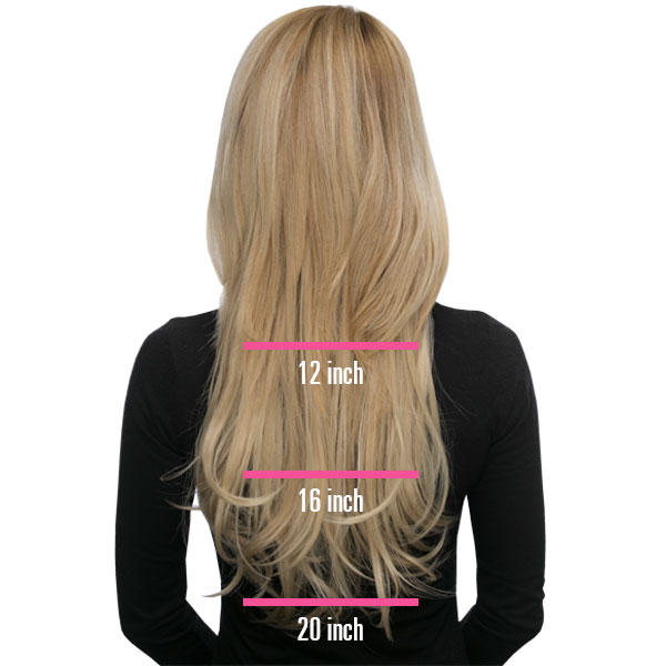 Pick your perfect length of hair extensions, and have the hair of your dreams today. Choose between 8, 12, 16 and 20 inch Synthetic Hair or 18 and 22 inch lengths in Remy Human Hair. #loxextensions